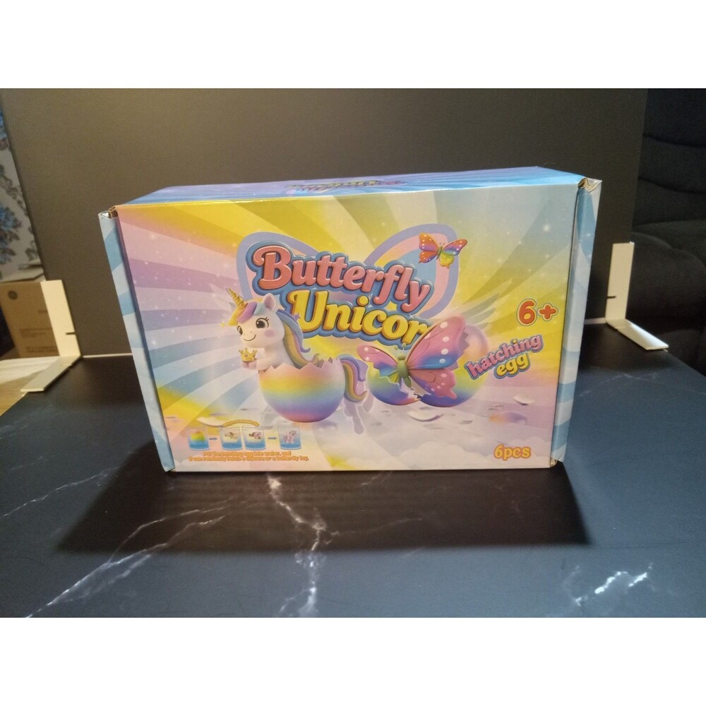 butterfly Unicorn Hatching Eggs Toy Set 6pcs Add Water Break Eggs Grow Up